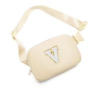 Gitus Cadeau d'anniversaire pour filles de 8, 9, 10, 11, 12, 13 ans, sacs banane personnalisés avec lettres initiales patches, sac banane pour adolescentes, accessoires de voyage mignons et tendance,