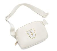 Gitus Cadeau d'anniversaire pour filles de 8, 9, 10, 11, 12, 13 ans, sacs banane personnalisés avec lettres initiales patches, sac banane pour adolescentes, accessoires de voyage mignons et tendance,