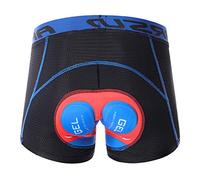 GITVIENAR Cuissard de cyclisme rembourré pour homme - Short de cyclisme avec rembourrage de l'assise - Respirant - Élastique - Sous-vêtement pour le cyclisme et l'équitation. L f
