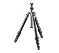 Gitzo GT1555T - Trépied Traveler Série 1 à 5 Sections Compact, Repliable et Léger à Colonne Courte pour les Prises de Vue au Niveau du Sol - Fibre de Carbone