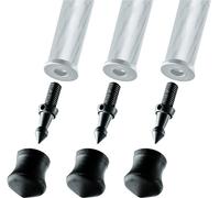 GITZO Lot de 3 Pieds caoutchouc / Pointes courtes 30mm