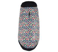 Giubbotto bomber modello Floralie blu floreale impermeabile per cani Croci