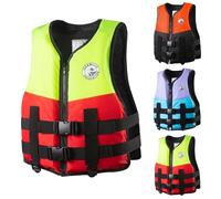 Giubbotto Galleggiante, Gilet Aiuto al Galleggiamento, Con Strisce Riflettenti, Gilet da Pesca, Unisex