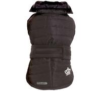 Giubbotto imbottito con fodera interna in velluto per cani modello Bulldog Black