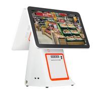 Giuggiolared Caisse enregistreuse Tactile Moderne avec écran Tactile 15,6 Pouces - Terminal de Caisse conçu pour Les Restaurants, cafés, doté de SSD 128 Go, RAM 8 Go, processeur i5 Puissant White