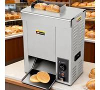 Giuggiolared Grille-Pain en Continu - Acier Inoxydable Grilleur Commercial pour Pains à Burger avec Ramasse-Miettes, Épaisseur Réglable, 50-300℃ Réglable, Convient à Divers Epaisseurs