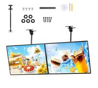 Giuggiolared Panneau de Menu LED pour Restaurant, Caisson Lumineux publicitaire à LED, Cadre en Alliage d'aluminium, Canne télescopique 50-100cm, pour Restaurants, magasins, 1 pc 60×90cm/23.6×35.4in