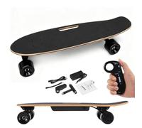 Giuggiolared Planche de Skate Électrique et Longboard, Moteur 350W Puissant, Vitesse 22km/h, Montée 15%, Batterie 2000mAh 8km, IP64 Résistant à l'eau pour Parcs et Rues
