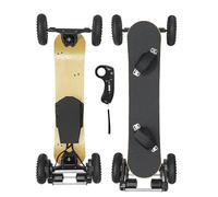 Giuggiolared Skate Électrique Adulte Tout Terrain, Longboard Électrique Motorisé 1650W, 40KM/H, Autonomie 25KM, Roues 7,8", Charge 150KG, 12 Couches Érable, Régulateur de Vitesse avec Télécommande A