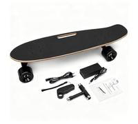 Giuggiolared Skate Électrique et Planche de Skate Adulte, Vitesse Réglable 10-22km/h, Moteur Hub 350W, Batterie 2Ah Rechargeable 2h, Parfait pour Asphalte et Squares