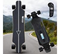 Giuggiolared Skate Electrique Tout-Terrain, Skateboard électrique avec Télécommande, 30° d'inclinaison, Vitesse Max 35 km/h, conçu pour Les déplacements Quotidiens et Loisirs Familiaux A-16km