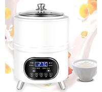Giuggiolared Yaourtière Électrique et Machine à Yaourt 8/12 L avec 6 menus prédéfinis, Contrôle Précis de la Température, Idéale pour Yaourts Maison et Desserts White-8L
