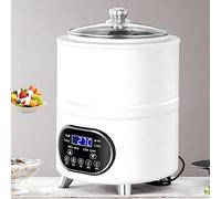 Giuggiolared Yaourtière Électrique, Machine à Yaourt avec Minuterie, 6 menus prédéfinis, Thermostat Réglable et Écran LED, pour des Desserts Maison Sains White-8L