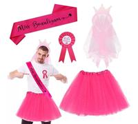 Giugio Costume JGA pour homme, enterrement de vie de jeune fille, couronne, badge, écharpe et tutu, accessoire de costume de fête JGA pour homme