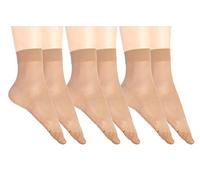 Giulia Chaussettes fines pour femme 40 50 deniers avec bande confortable - Marron - taille unique