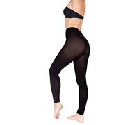 Giulia - Legging pour femme - Opaque - 150 deniers - En coton - Noir - M/L