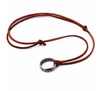 Giulyscreations Collier avec bague en métal, sans nickel, Nathan Drake, avec gravure « Sic Parvis Magna», jeux vidéo, série télé, Cosplay