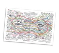 Giuneuow Affiche Web de Guérison Tableau des Remèdes Naturels Art Mural sur Toile Impression D'Affiches Horizontales sur la Santé Mentale