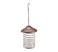 Giuneuow Mangeoire à Oiseaux en Fer Alimentation Suspendue Extérieure Portable Oiseaux Sauvages Support de Boule de Graisse Parc Jardin Animal de Compagnie Fourniture d'oiseaux A