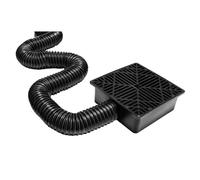 Giuneuow Poutre de Flexible avec Extension Flexible pour Collecteur D'Eaux Pluviales, Système de Drainage, Adaptateur de Vidange pour Terrasse