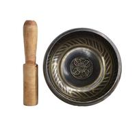 Giuneuow Utile pour la Méditation Yoga Yoda Relaxation Tibétan Chant Bol 8cm Taille de la Taille des Écritures pour la Prière de Guérison Du Chakra
