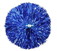 GIUPLOKID Accessoires de Cheerleading : balles colorées, Pompons de Cheerleading, lot 4, Anneaux Performance, poignées, Multicolores, for réunions Scolaires, Danses et Sports(Blue)