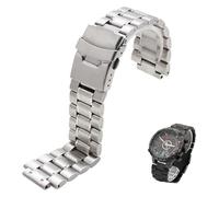 GIUPLOKID bracelet de montre en métal, Bracelet de Montre à Dégagement Rapide en Acier Inoxydable avec Outil Noir Argent 18-24mm 2 pcs(Silver)