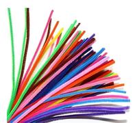GIUPLOKID Cure-Pipes pour Loisirs créatifs, Chenille tiges Cure-Pipes 50-100 pièces Multicolores for l'artisanat(Random Mixed,50Pcs)