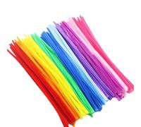 GIUPLOKID Cure-Pipes pour Loisirs créatifs, Cure-Pipes à Tige en Chenille Multicolore 100-1500 pièces(Colorful,600Pcs)