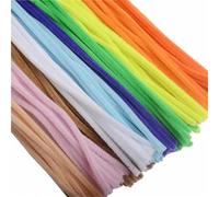 GIUPLOKID Cure-Pipes pour Loisirs créatifs, Cure-Pipes à Tige en Chenille Multicolore 30 cm Paquet de 10 50 100 pièces(29,50PCS)