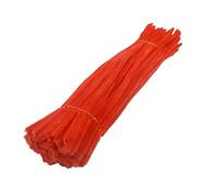 GIUPLOKID Cure-Pipes pour Loisirs créatifs, Cure-Pipes à Tige en Chenille Multicolore 30 cm Paquet de 10 50 100 pièces(24,50PCS)