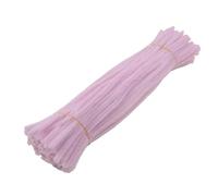 GIUPLOKID Cure-Pipes pour Loisirs créatifs, Cure-Pipes à Tige en Chenille Multicolore 30 cm Paquet de 10 50 100 pièces(7,50PCS)