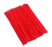 GIUPLOKID Cure-Pipes pour Loisirs créatifs, Cure-Pipes tiges Chenille Multicolore Paquet de 100-500 pièces(Red,200PCS)