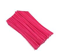 GIUPLOKID Cure-Pipes pour Loisirs créatifs, Cure-Pipes tiges Chenille Paquet de 200 pièces Multicolore(Deep Pink)