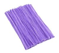 GIUPLOKID Cure-Pipes pour Loisirs créatifs, Cure-Pipes tiges de Chenille Multicolores 100 à 500 pièces, Bricolage Artisanal(Light Purple,200PCS)