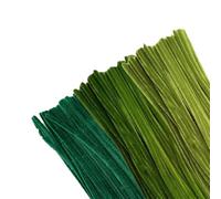 GIUPLOKID Cure-Pipes pour Loisirs créatifs, Fils artisanaux Multicolores for Cure-Pipes, 300 pièces, for Le Bricolage(Green)
