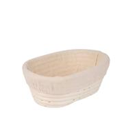 GIUPLOKID Paniers à prova de sourdough, Bread Proofing Basket Set Oval Round Rattan Wood Color Multiple Sizes(Oval-25x15cm)