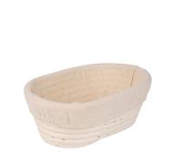 GIUPLOKID Paniers à prova de sourdough, Bread Proofing Basket Set Oval Round Rattan Wood Color Multiple Sizes(Oval-30x14cm)