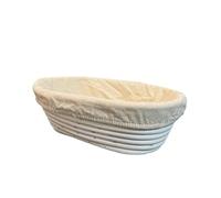 GIUPLOKID Paniers à prova de sourdough, Rattan Bread Proofing Baskets Wood Color Oval Round Multiple Sizes(21x15x8cm-Oval)