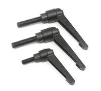 GIUPLOKID Poignée de levier de serrage fileté, Levier de serrage M8 Poignée réglable Verrouillage Filetage mâle (16-80 mm)(M8X32)