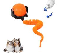Giurui The Smart-Wave Balle de chasse avec queue - Balle pour animaux de compagnie avec capteurs d'obstacles, modes de vitesse adaptatifs, rechargeable par USB, soulage l'anxiété, jouet interactif