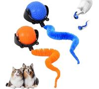Giurui The Smart-Wave Balle de chasse avec queue - Balle pour animaux de compagnie avec capteurs d'obstacles, modes de vitesse adaptatifs, rechargeable par USB, soulage l'anxiété, jouet interactif