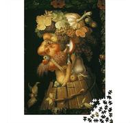 Giuseppe Arcimboldo Puzzle en Bois pour Adultes, 1000 Pièces Peinture Puzzle Impossible, Puzzles Tableaux célèbres du Monde, Casse-tête Museums Art Cadeau pour La Décoration De La Maison