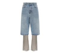 Giuseppe Di Morabito - Ensemble Bermudas en denim embellis et leggings à cristaux - Femme - Pantalons - Multicolore - Taille: W26