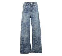 Giuseppe Di Morabito - Jacquard Wide-Leg Jeans - Femme - Jeans - Bleu - Taille: W28