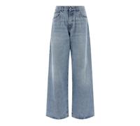 Giuseppe Di Morabito - Jean Large Taille Haute Orné de Cristaux - Femme - Jeans - Bleu - Taille: W27