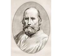 Giuseppe Garibaldi 1807 - 1882 Politicien général italien et nationaliste Illustration de Gordon Ross Artiste et illustrateur américain (1873-1946) tiré des biographies de célèbres hommes. Poster