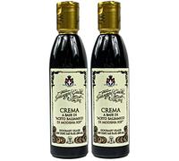 Giuseppe Giusti - Lot de 2 flacons d'acéto Balsamico di Modena IGP de 250 ml - Vinaigre balsamique traditionnel italien