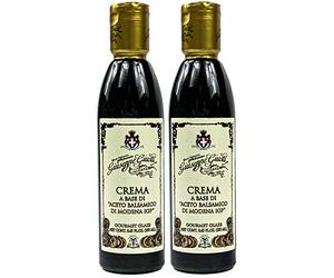 Giuseppe Giusti - Lot de 2 flacons d'acéto Balsamico di Modena IGP de 250 ml - Vinaigre balsamique traditionnel italien