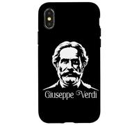Giuseppe Verdi Compositeur Silhouette Musique Classique Opéra Coque pour iPhone X/XS